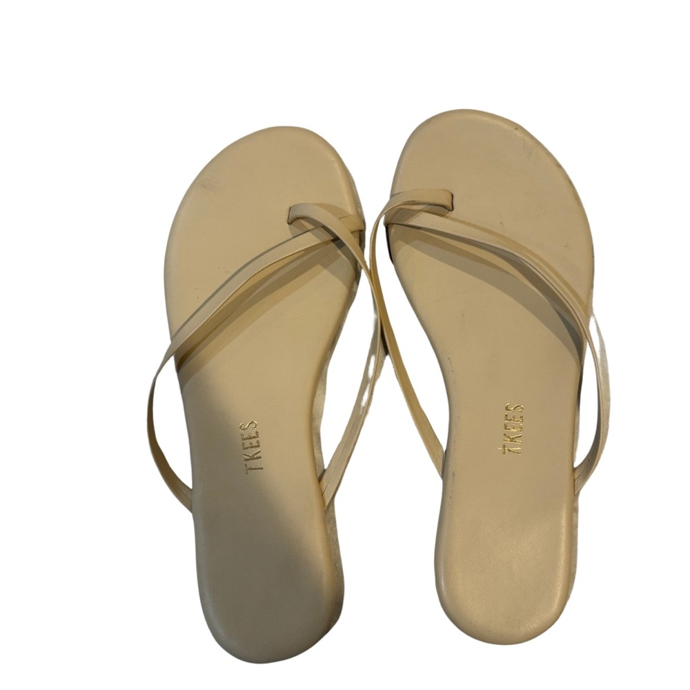 TKESS flip flops nude size 8